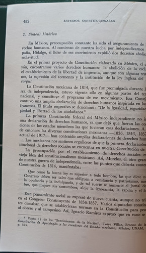 Estudios Constitucionales: Jorge Carpizo. Tercera Edición (Usado)