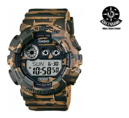 Relógio Casio G-shock Digital Gd-120cm-5dr Camuflado