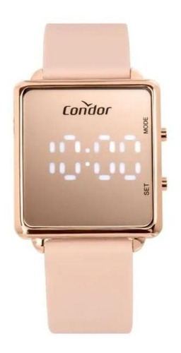 Relógio Feminino  Digital Led Rosé/ Rosa CONDOR Comd1202ah/5j