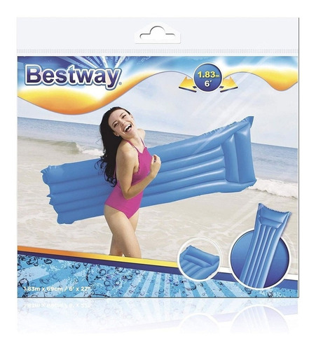 Colchoneta Inflable Con Almohada Pileta Bestway 44007