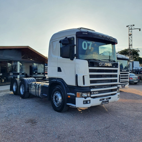 Imagem 3 de 15 de Caminhão R124 420 Scania R420 Cavalo 6x2 Trucado 2007