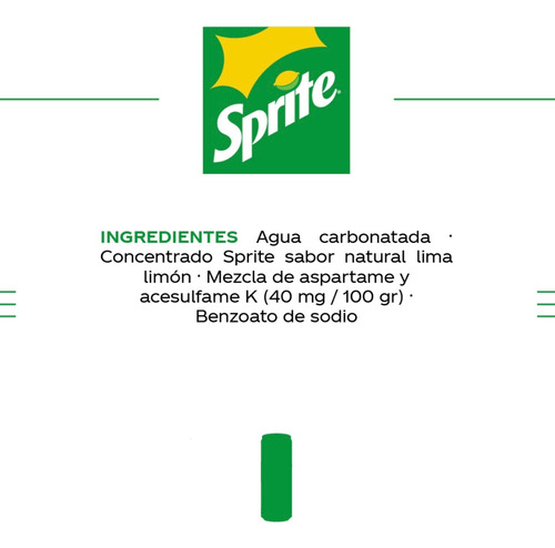 Sprite Gaseosa Sin Azúcar Sabor Lima Limón 6pack