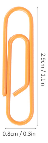 Pinza Para Sujetapapeles De 3 Cajas, Color Naranja, Pequeña