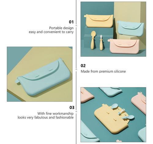 Funda De Silicona Con Soporte Para Bolsas De Almacenamiento