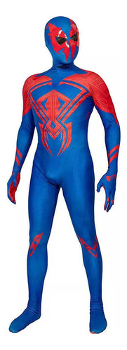 Asz Adulto 2099 Spiderman Azul Traje De Batalla Medias Cosplay20