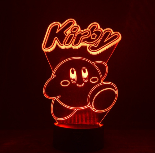 Lámpara 3d App Incluida Diseño Kirby