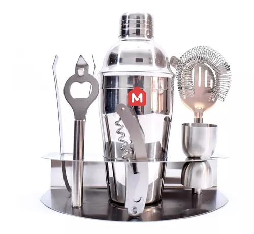 preferible Marty Fielding Pinchazo Set Kit Bartender Barman Coctelera Tragos Base Acero Inox