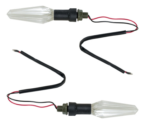 Direccional Delantera/trasera Cristal Ambar Led Set 12v