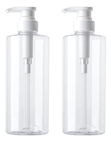 20 Oz Hand Soap Dispenser Clear Plastic Pump Bottles Wi...