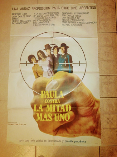 Paula Contra La Mitad Más Uno / Poster Gigante De Cine!!