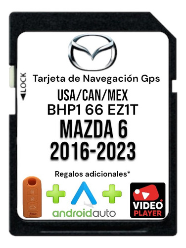 Tarjeta De Navegación Mazda 6 2016-2023 Gps + Android Auto