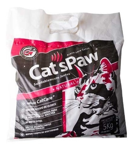 Imagen 1 de 2 de Arena De Gato Lecho Sanitario Cats Paw