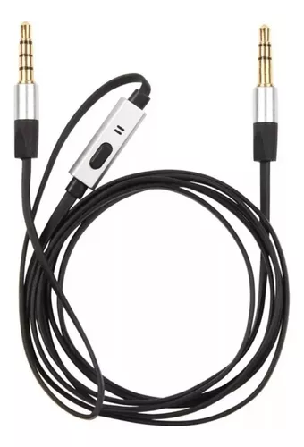 Cable Auxiliar Miniplug 3.5mm Con Microfono Para Auricular