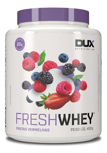 Whey Protein Freshwhey Dux Nutrition - 450g Frutas Vermelhas
