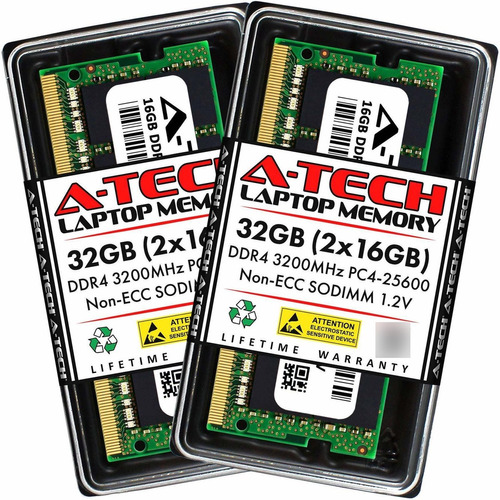 A-tech Kit Memoria Ram 32 Gb 2 16 Para Portatil Dell Mhz