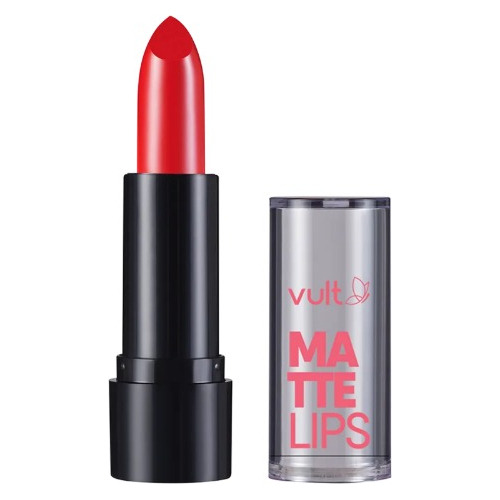 Vult Batom Matte Lips 3,8g - Cor A Cor Vermelho Real