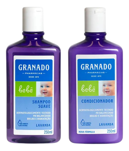 Kit Shampoo E Condicionador Granado Bebê Lavanda 250ml