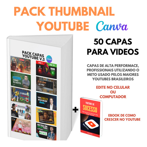 Pack Artes Prontas Para Youtube - Thumbnail