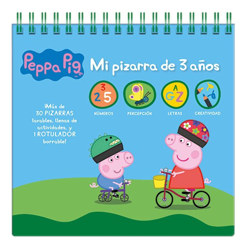 Peppa Pig: Mi Pizarra De 3 Años, De Es, Vários. Editorial Imagiland En Español