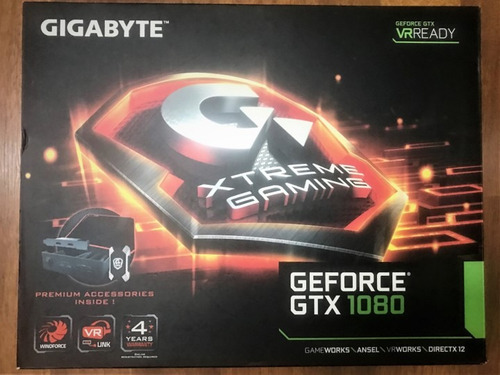 Imagen 2 de 9 de Tarjeta De Video Gigabyte Gtx1080 Xtreme Gaming Premium Pack