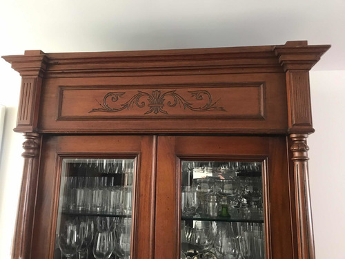 Imagen 3 de 6 de Mueble De Madera Antiguo Bar Con Vidrios Biselados