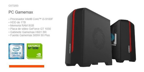 Imagen 3 de 7 de Computadora Gamer Core I3 8gb Ssd 240 Gt1030 Fuente Cert 80