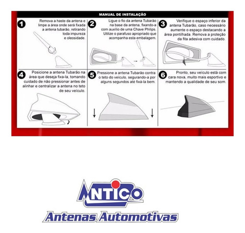 Antena Shark Antico Sinal Som Gps Citroen C4 Cactus 18 A 20