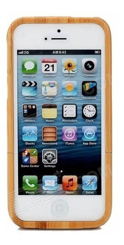 Funda De Bambú Para iPhone 5 Super Oferta 2x1 Envío Gratis