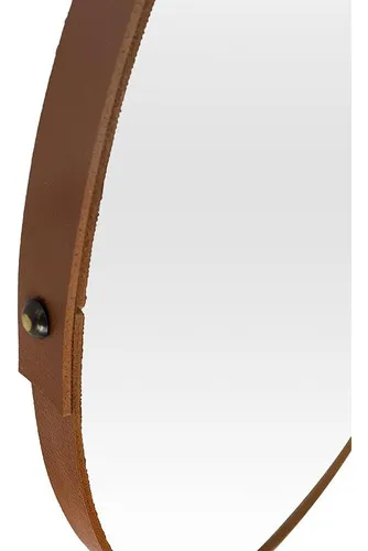 Espejo redondo decorativo Adnet de 40 x 40 cm con soporte
