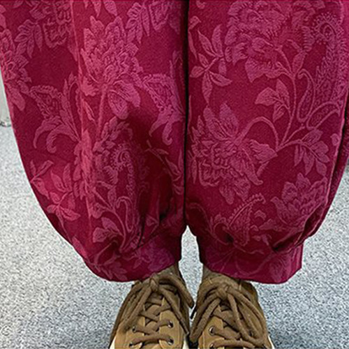 Pantalón Con Bolsillo Holgado Y Cómodo Estampado Para Mujer