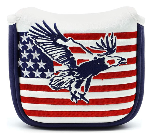 Montela Golf Usa America Mazo Putter Cover Fit Odyssey  7 Pu