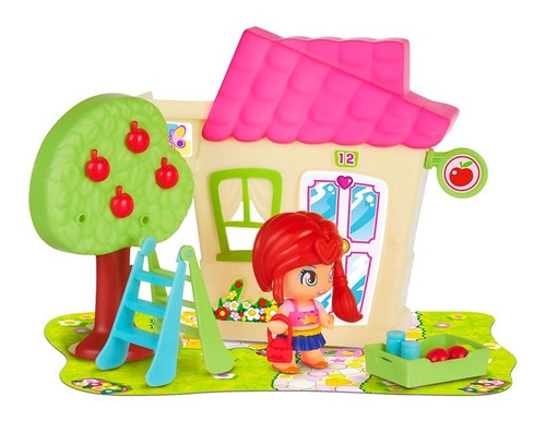 Imagen 2 de 4 de Pinypon Casita Con Figura Y Accesorios Muñeca Coleccion Edu