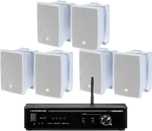 Kit Som Ambiente Optico Bt Hs320.2 Wrms + 6 Caixas C521 Jbl