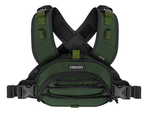 Bolsa De Peito Comanfy Negra Saque Rápido Cordura® 1000d Cor Verde Oliva