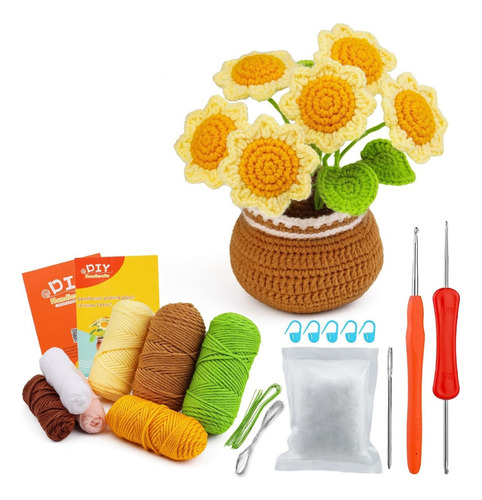 Kit De Inicio De Crochet Con Temas De Flores Kits Lindos