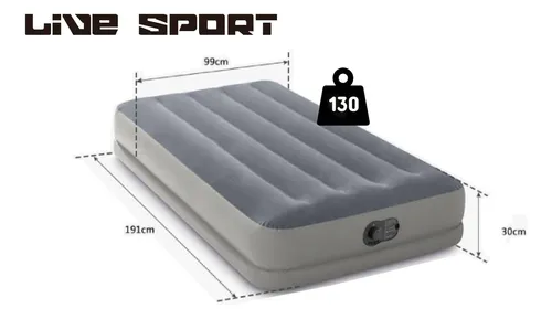 Cama Inflable Eléctrica Usb 1 Plaza - Kidscool