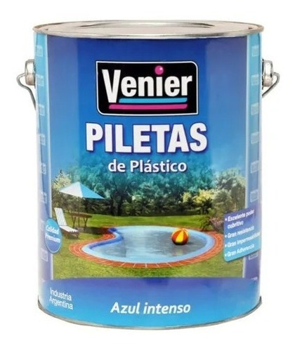 Pintura Para Pileta De Fibra Y Plastico Venier 4 Litros