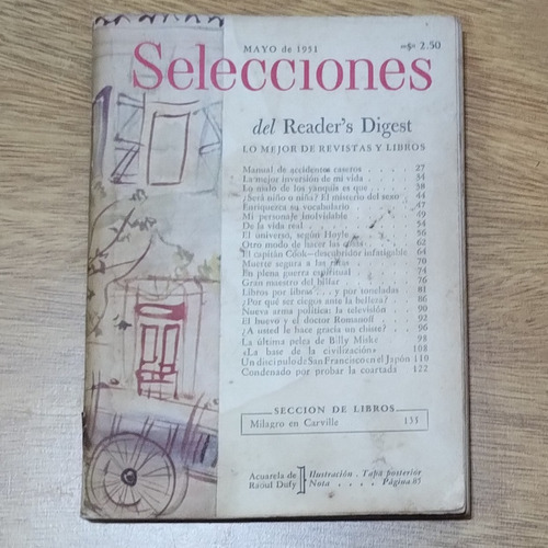Revista Selecciones Del Reader's Digest Mayo 1951 N° 126