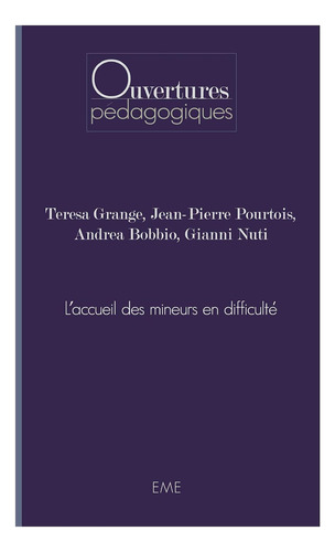 Libro: L Accueil Des Mineurs En Difficult (edición Francesa)