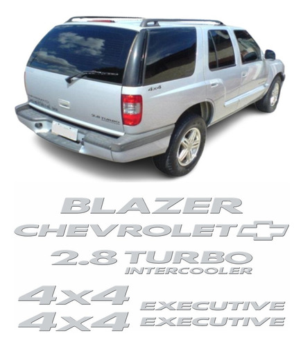 Adesivos Compatíveis Blazer Executive 2.8 Turbo 4x4 Resinado