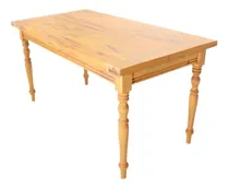 Comprar Mesa De Jantar Rústica Maciça 1,80m Pé Torneado, Mesa Em Madeira De Demolição Peroba Rosa, 100% Ecologicamente Correto