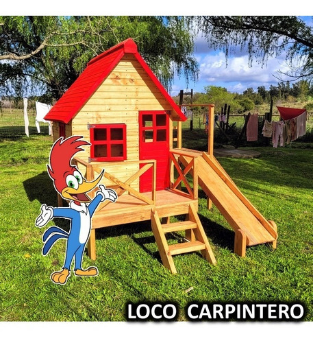 Imagen 2 de 7 de Casita De Madera Infantil Día Del Niño Navidad Reyes 2023