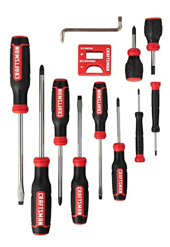 Juego De Destornilladores Craftsman Bi-material De 12 Piezas