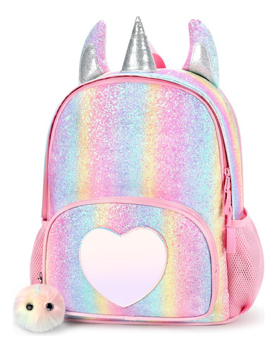 Mochila Mibasies Kids Unicorn Para Niñas Rainbow School Bag