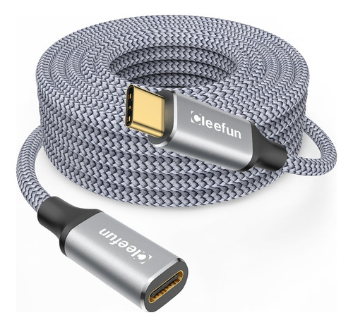 Cleefun Cable De Extensión Usb C De 10 Pies, Cable De Exte.