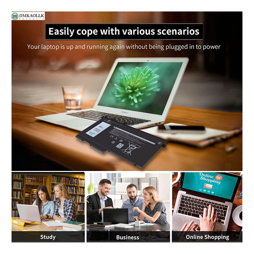 51wh 93ftf Batería Para Dell Latitude 5580 5590 5480 5490 52