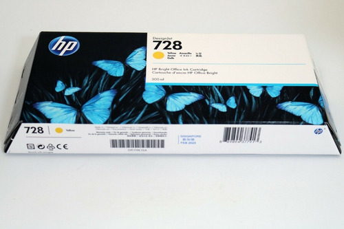 Cartucho Hp 728 Yellow 300ml Orig Cad 2023