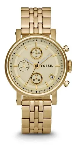 Reunión Pasivo Borde Reloj Fossil Mujer Dorado Es2197 Tienda Oficial