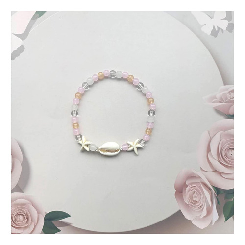 Pulsera Faruodis Modelo 1 De Plata Color Turquesa. Para Adultos