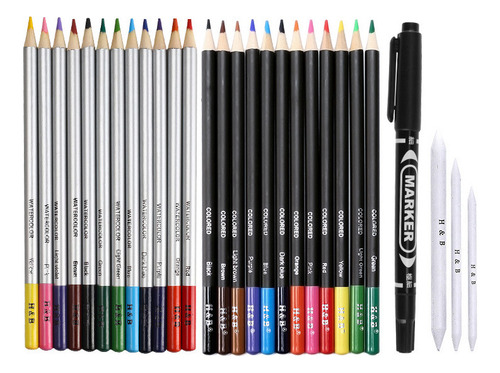 Kit De Lápices De Dibujo Y Boceto Con Accesorios 72 Piezas